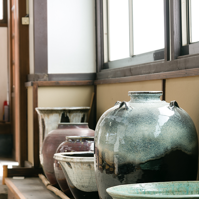 仙台 堤焼き 小壺 ③ 古民具 古雑貨 アンティーク 仙台 堤焼き 小壺 ③