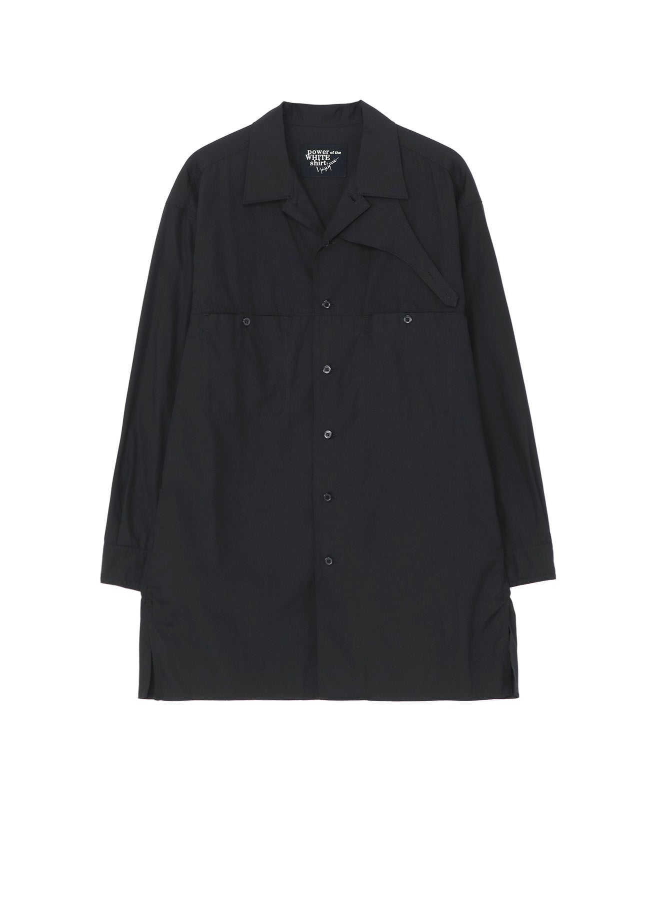 SHIRT WITH CHIN FLAP DETAIL – THE SHOP YOHJI YAMAMOTO