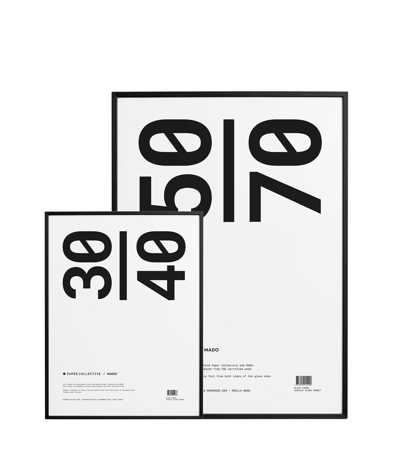 ATELIERCPH Abstract cubismポスターブラックフレーム付き Atelier Cph