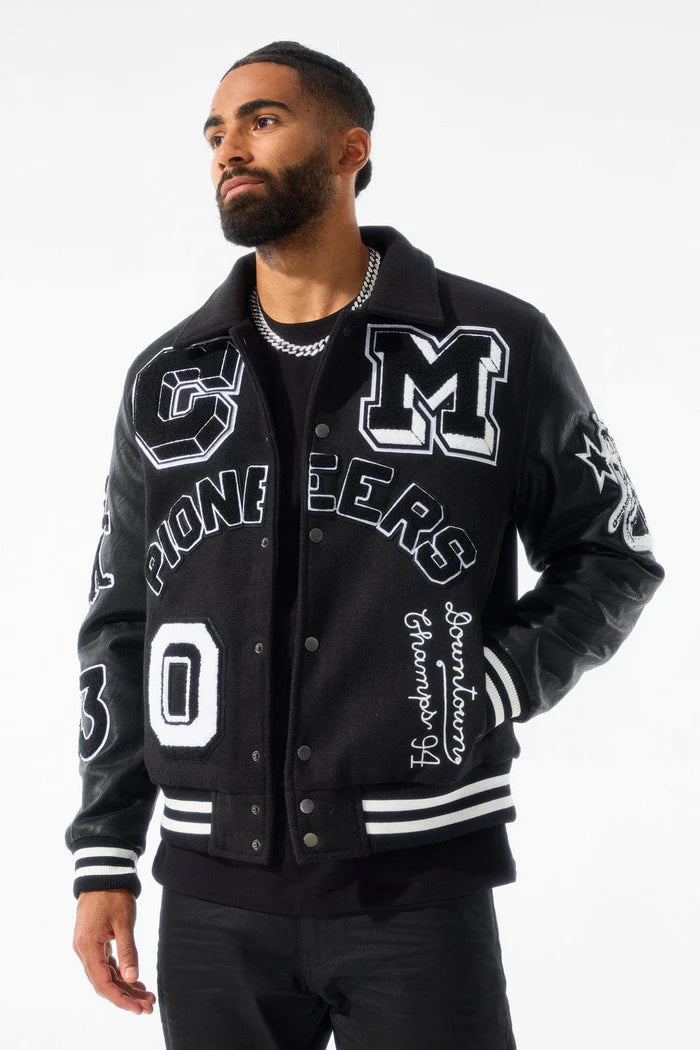 Pioneers Varsity Jacket ( Black ) 91650 – Todays Man Store