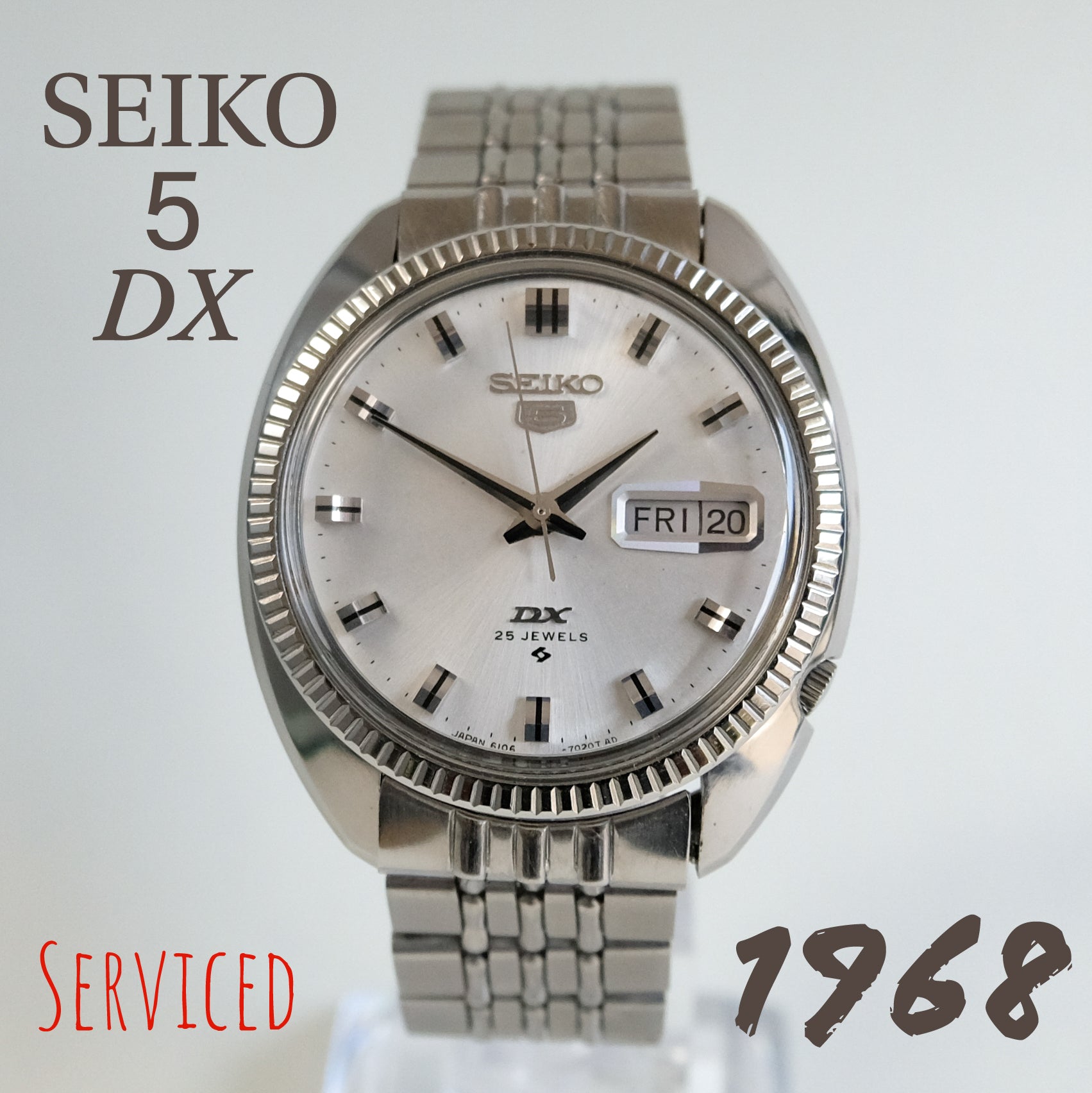 SEIKO セイコー】5 DX 6106-8141 25石 25jewels 自動巻き デイデイト