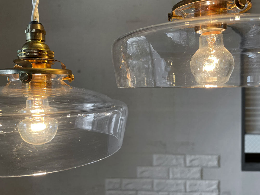 蠣崎マコト ガラスランプシェード ペンダントライト Φ16cm ソケット