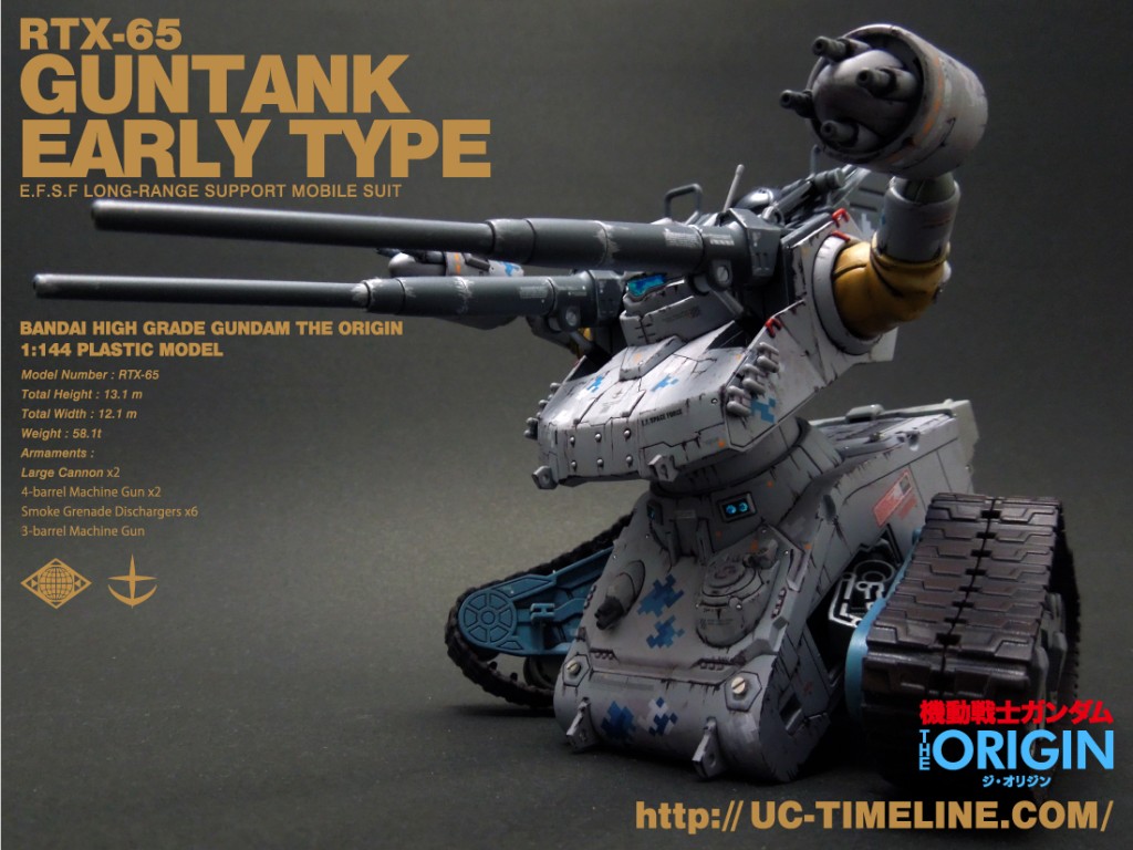 HG GUNDAM THE ORIGINRTX-65 ガンタンク初期型完成報告。 – UC