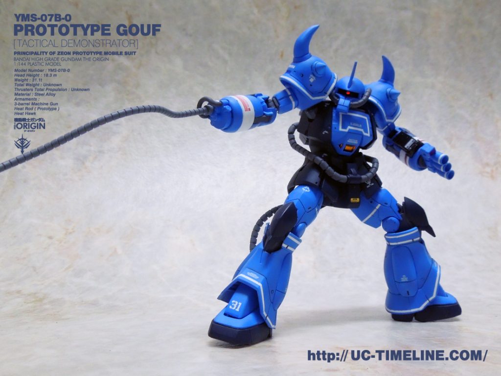 HG プロトタイプグフ 全塗装 塗装済み 完成品 モノアイLED HG