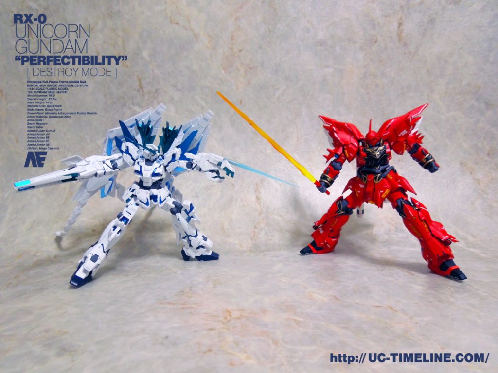 HGUC ユニコーンガンダムペルフェクティビリティ完成報告。 – UC