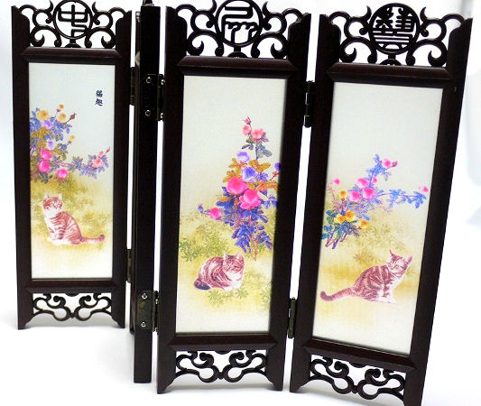 中国，木彫画，置物，インテリア