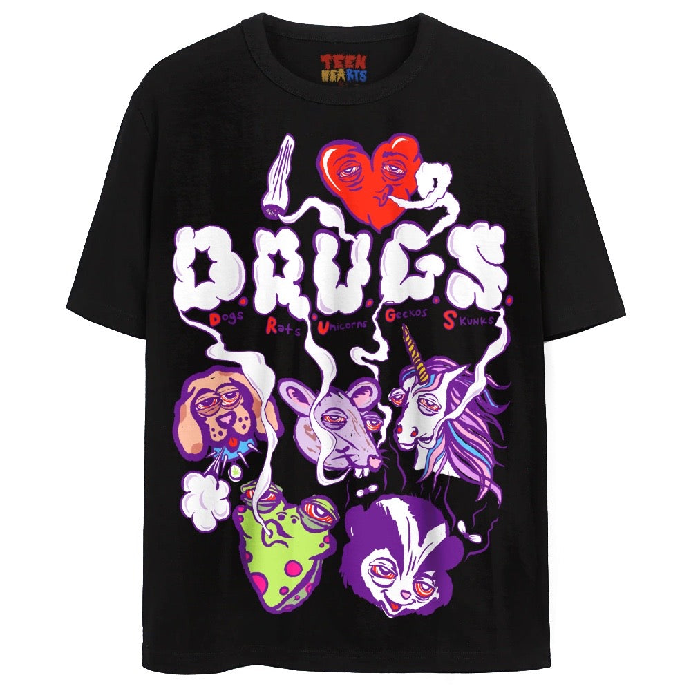 I ♥ D.R.U.G.S. – Teen Hearts Clothing - STAY WEIRD