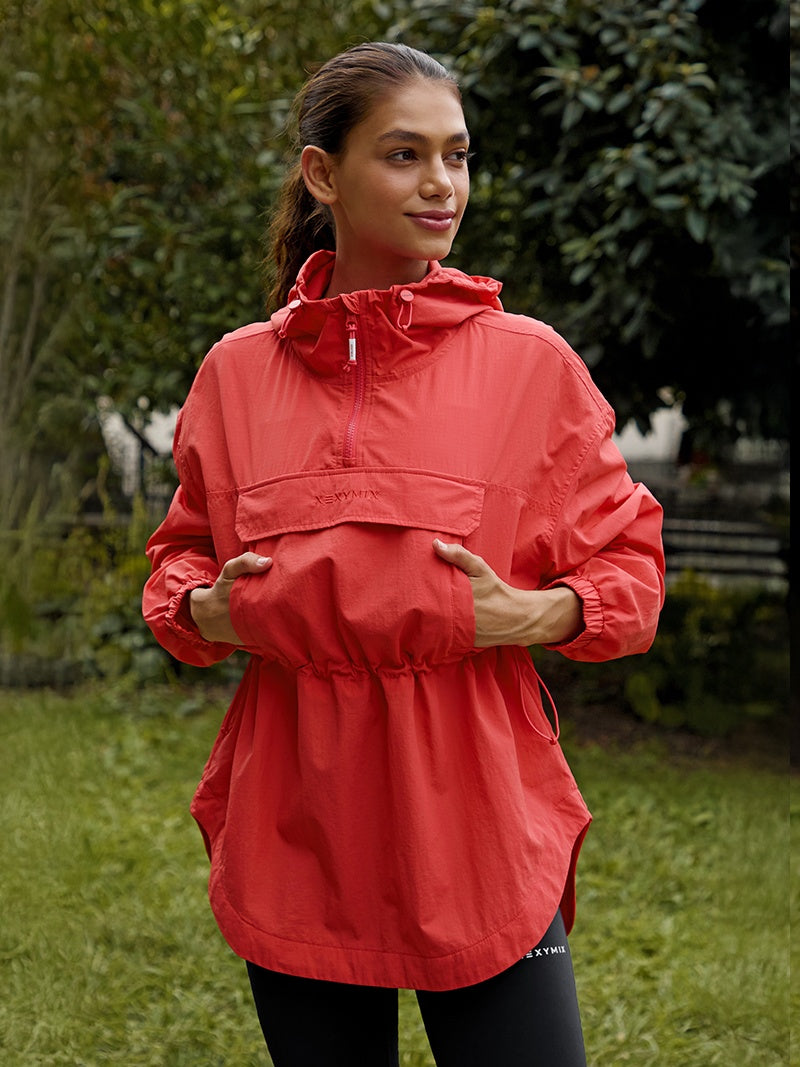 XTFOJ01J3 マルチ プルオーバー フード付き アノラック