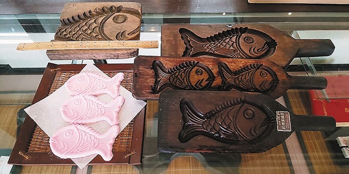 木型和菓子道具木製鯛型縁起物手彫り伝統工芸品2個セット 和菓子