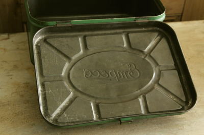 アンティーク＊EMPECO ティン缶TIN ケース ボックスブレッド缶