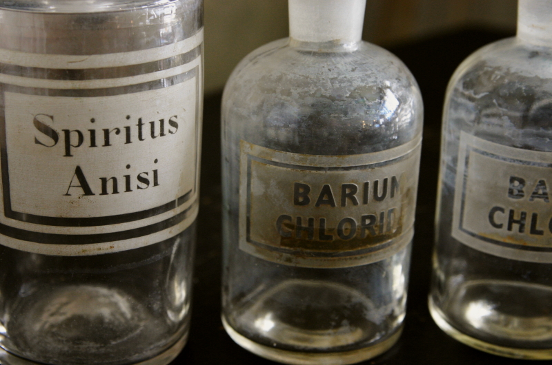 19世紀 英国 実験用 ガラス瓶 ウルフ瓶 Woulff bottle 古道具 Small