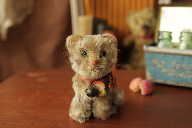 オールドシュタイフ シュタイフ 猫 茶トラ ぬいぐるみ ドイツ
