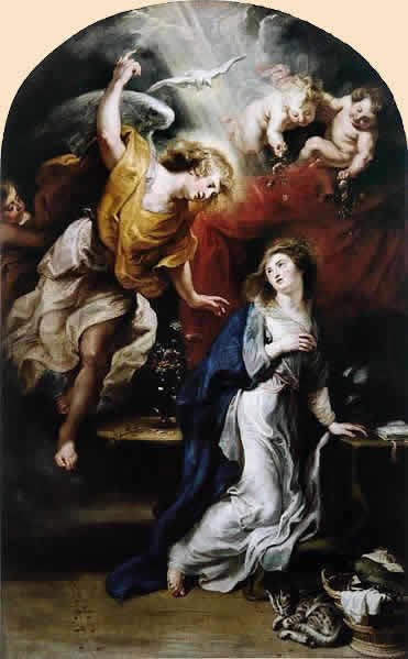 ルーベンス 受胎告知 絵画の解説