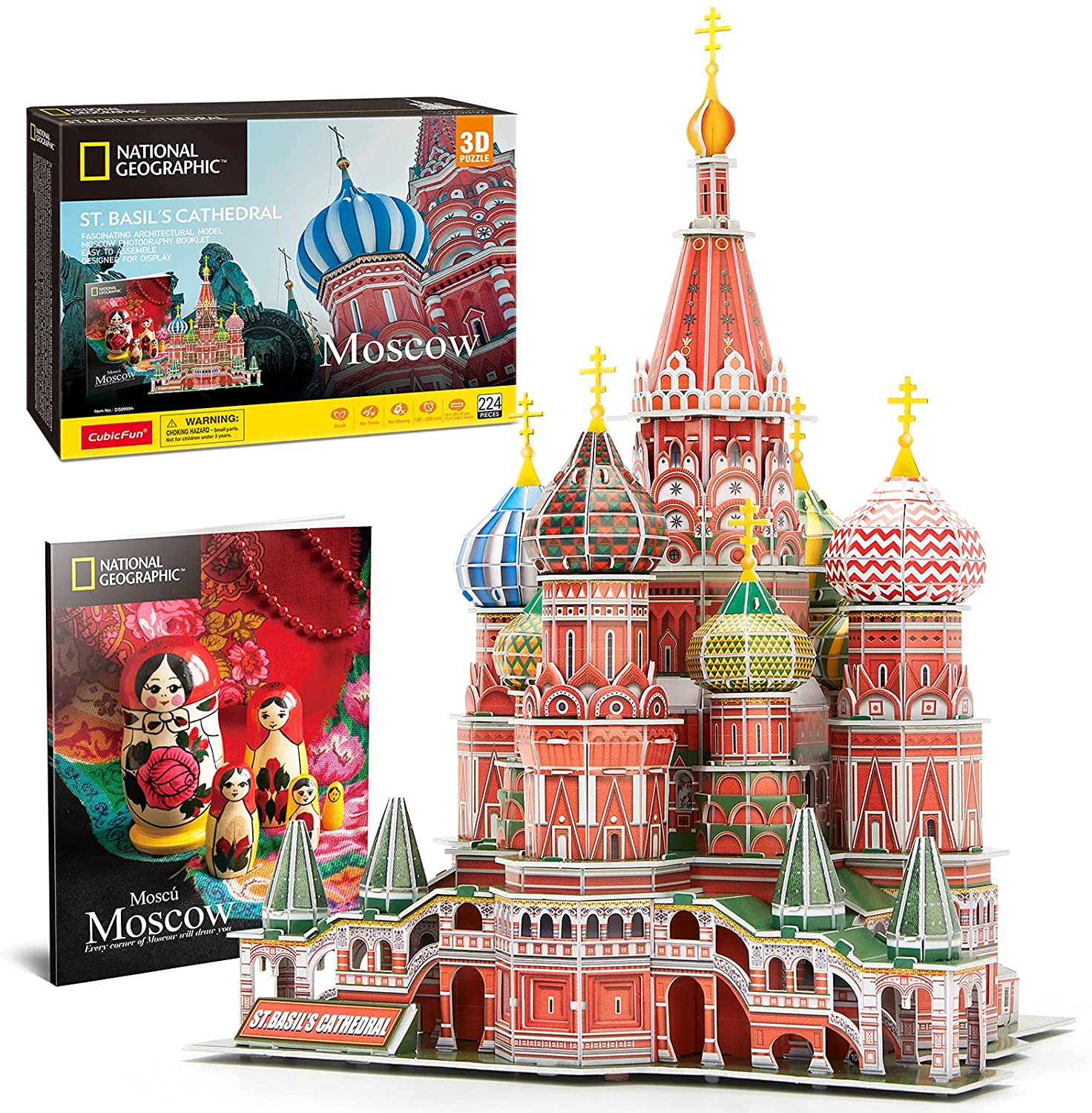 Saint Basil's Cathedral Moscow - Nat Geo - Rompecabezas 3D