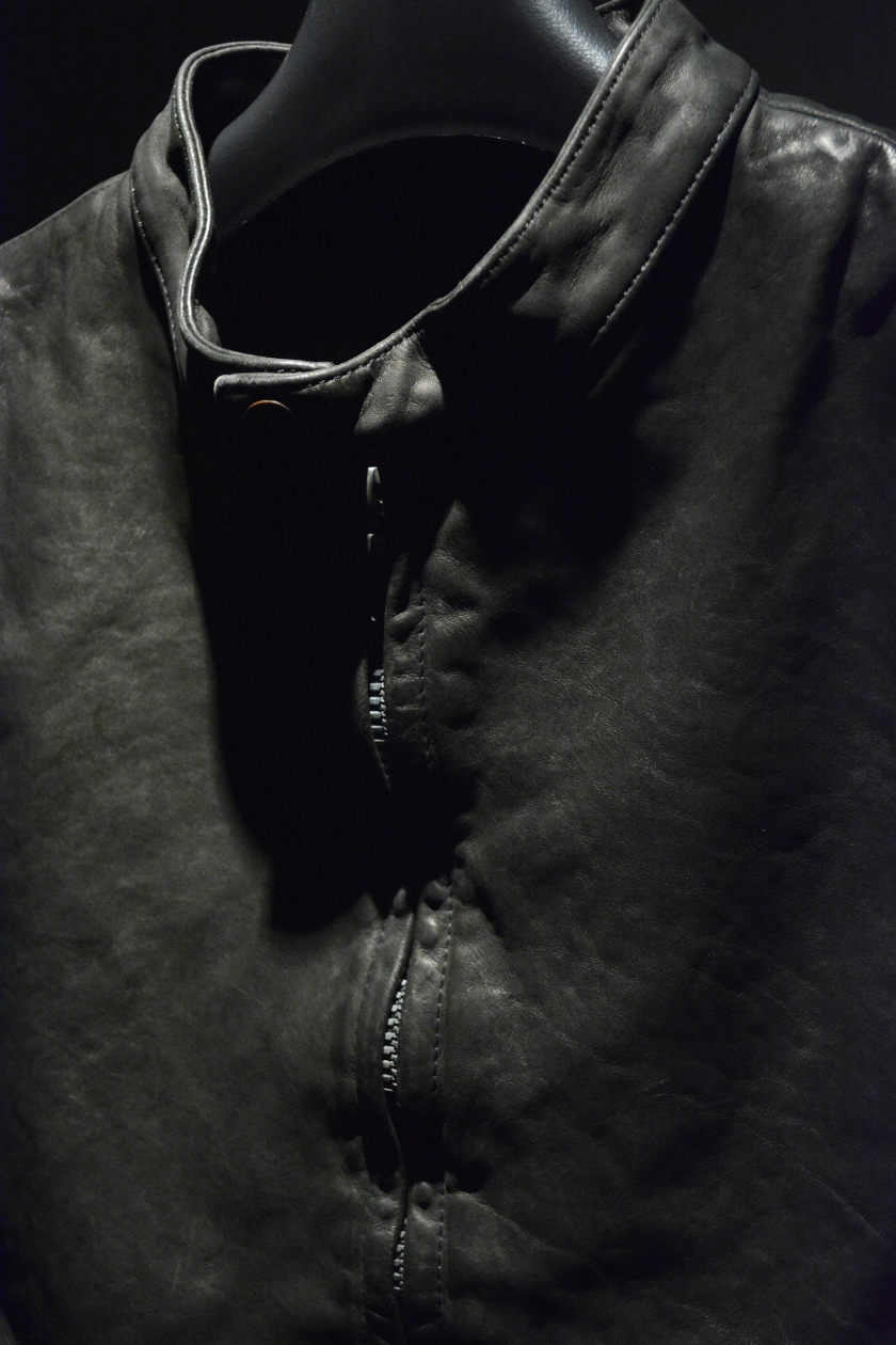 1447-01 ベルギーショルダー製品染め シングルライダース 2015S/S