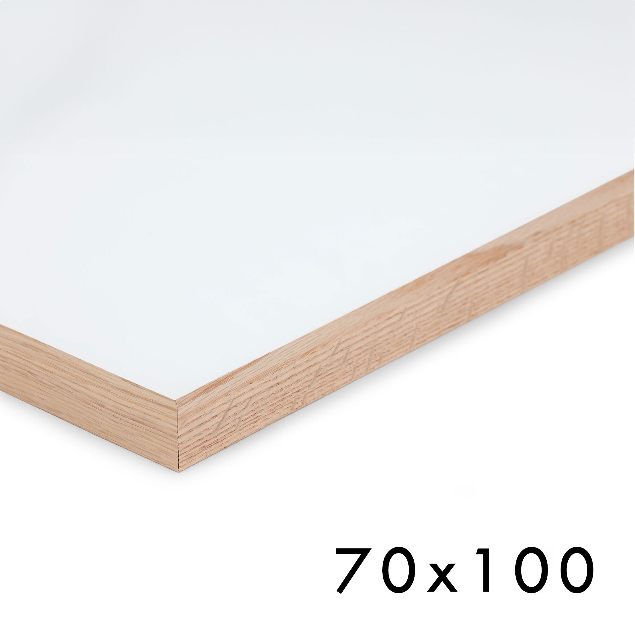 木製ポスターフレーム 70×100cm オーク材 無垢材 枠の幅が細いタイプ