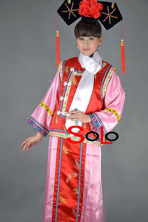 ✴アンティーク 「中国ペア人形」✴頭と手足は陶製・清朝時代の服装と