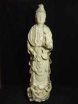 徳化窯 白磁観音像 中国専門店