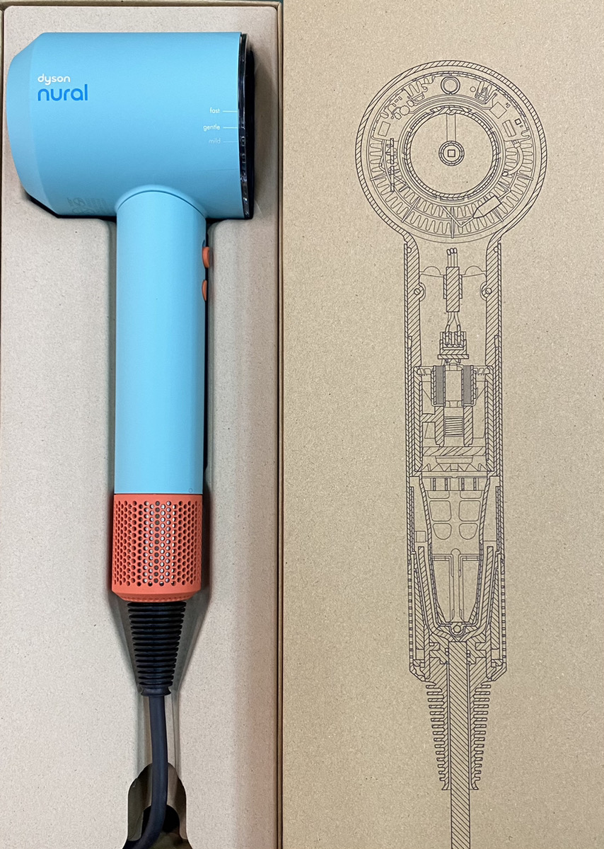 Dyson Supersonic HD-01 ヘアドライヤー グレー/レッド Dyson