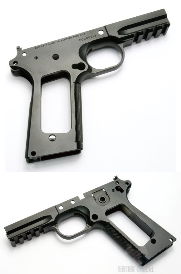 東京マルイM45A1対応COLT Combat UNIT Typeカスタムフレーム-Black