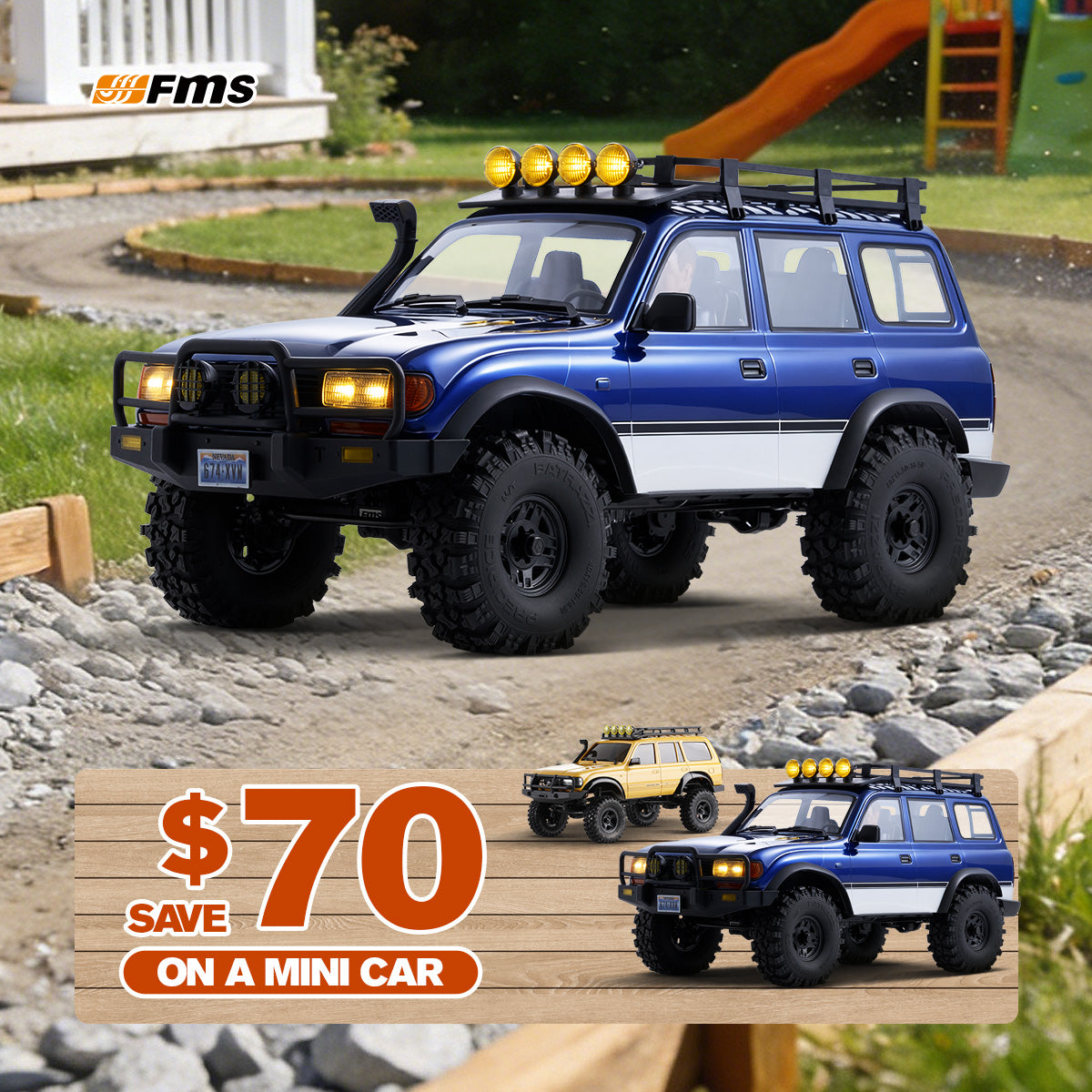 1:10 LC80 RC Rock Crawler | Premium Remote Control Truck | FMS Hobby