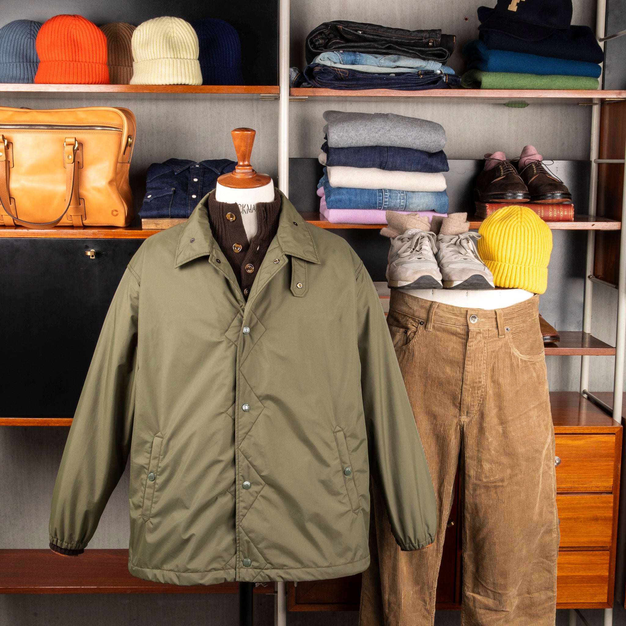 Engineered Garments Wind Breaker 3L Nylon Olive – Frans Boone Store