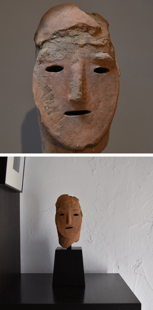 半蔵門ギャラリー - 人物埴輪頭部 | 古美術品専門サイト fufufufu.com