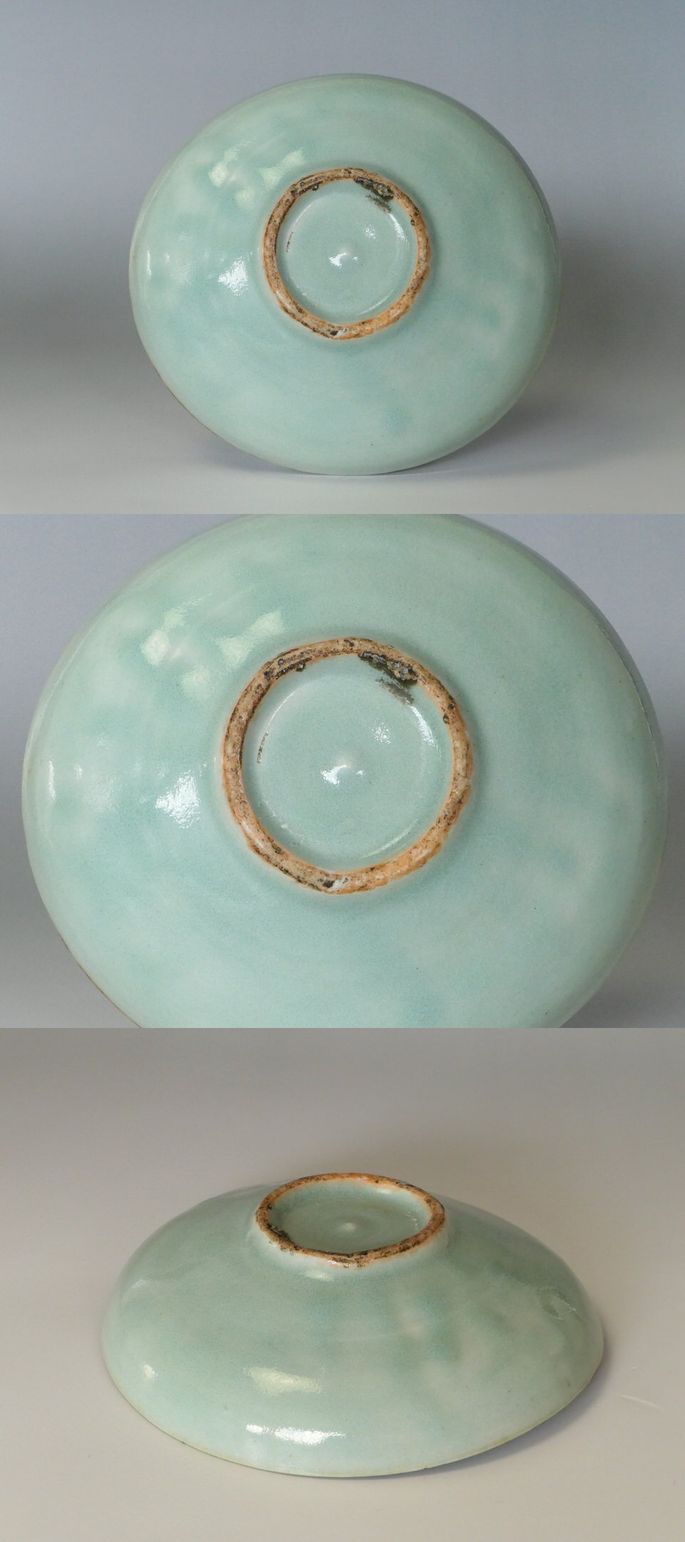 古美術 三樹 - 初期伊万里 青磁辰砂陰刻皿 | 古美術品専門サイト