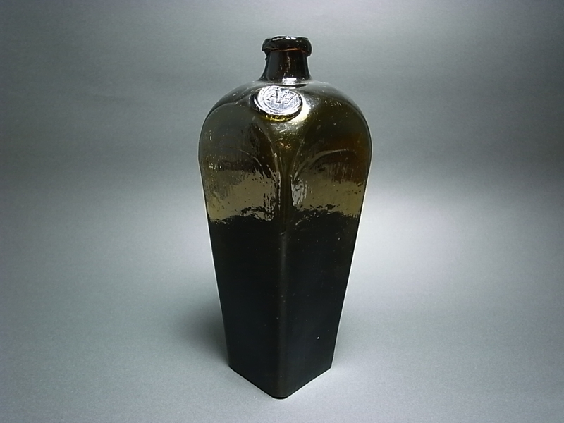 18世紀 オランダ ケースジンボトル Pontil 植民地時代 ケルデル瓶 18