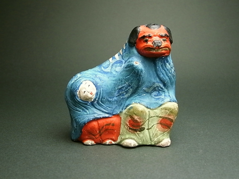 古作 土人形 獅子 古美術 古道具 アンティーク 郷土人形 No.5 オブジェ