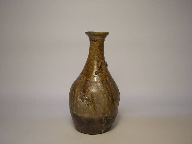 古唐津 輪線文大徳利 花瓶 発掘品 蒐集家放 桃山〜江戸初期