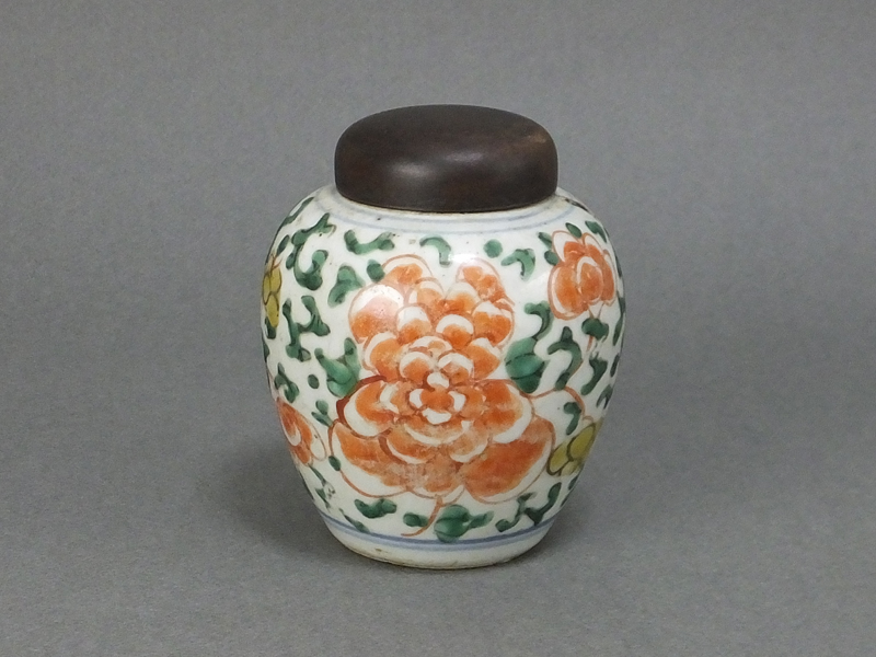 古童 - 呉須赤絵 牡丹文 小壺 | 古美術品専門サイト fufufufu.com