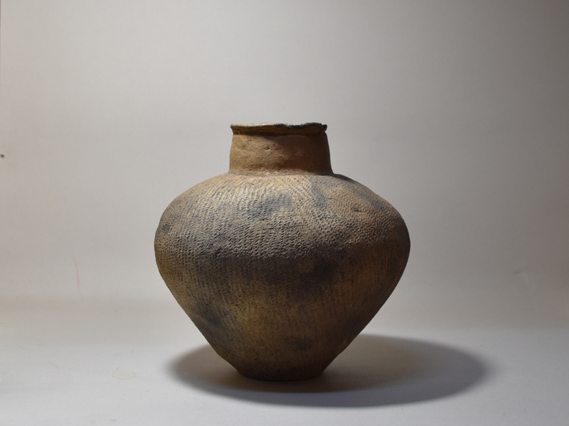 鐙形浮出文様注口壺 】 ペルー チャビン土器 鎌倉蔵出品 鐙形浮出文様