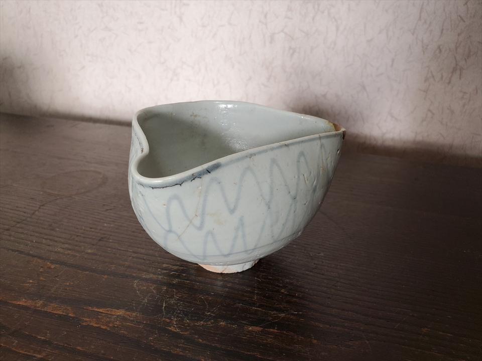 古伊万里 総破れ網手 蓋付き陶器椀物 江戸時代 古伊万里の