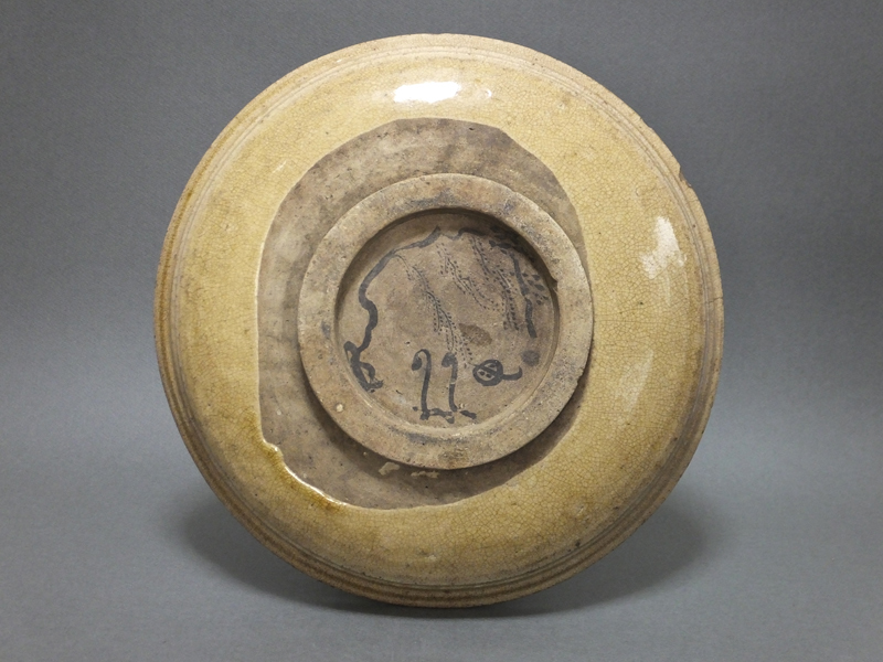 味の佳い 瀬戸 石皿 古美術 古道具 アンティーク 味の佳い 瀬戸 石皿