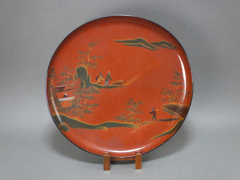 室町〜安土桃山時代 根来 漆器盆 折敷 寺院什器 仏教美術 仏像 古美術