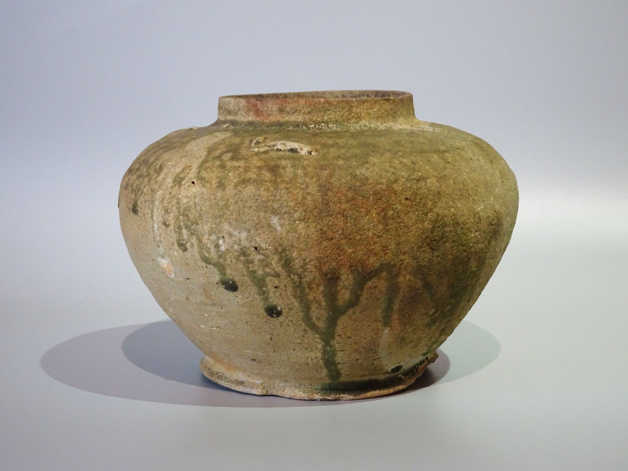 須恵器薬壺 (奈良-平安時代) 自然釉 短頸壷 猿投 Yahoo!オークション