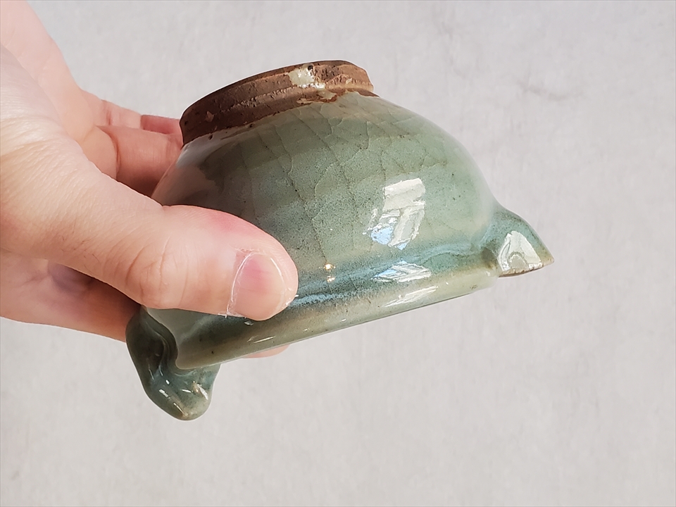 古唐津 緑釉片口 古唐津緑釉片口