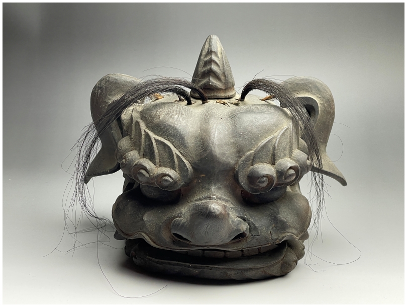 古美術 猫 - 木彫獅子頭 | 古美術品専門サイト fufufufu.com