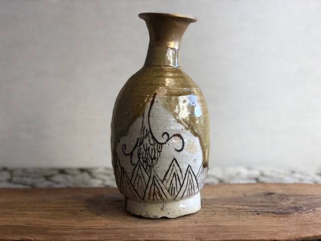 西公園ギャラリー - 織部徳利（桃山～江戸初） | 古美術品専門サイト