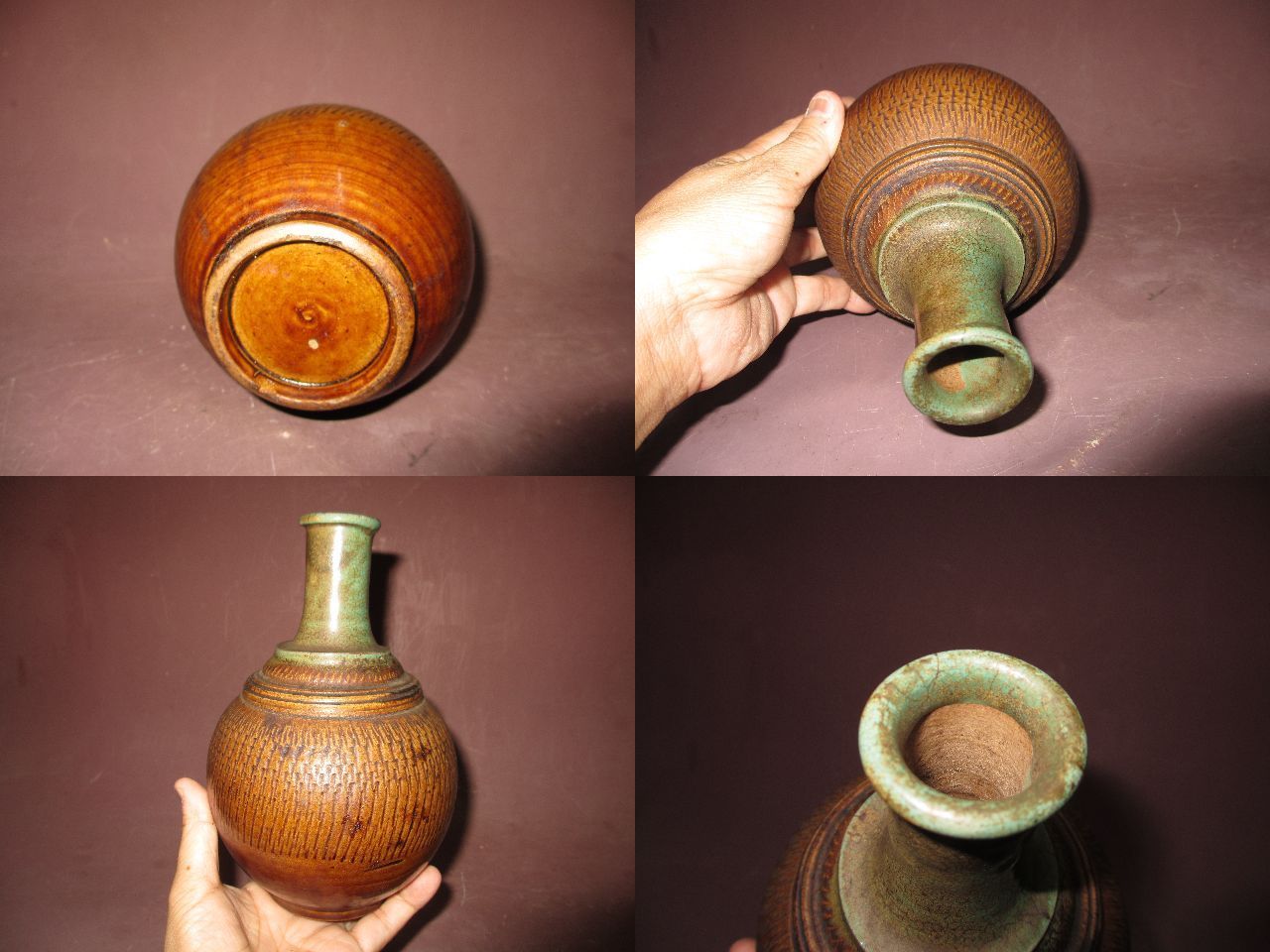 NO293 相馬焼or上野目焼 徳利 糠白釉 NO293 相馬焼 上野目焼 徳利 糠白