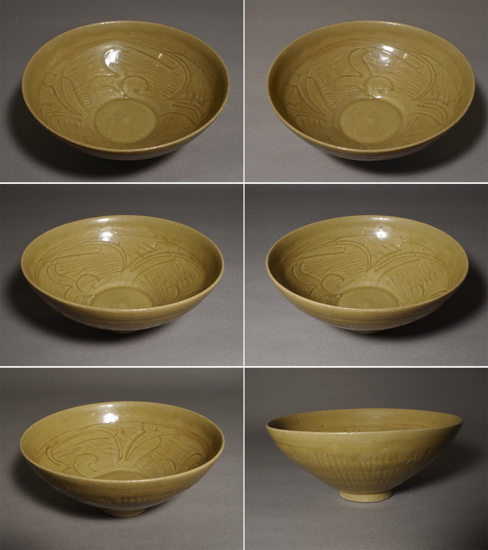 古美術•時代物•龍泉窯青磁茶碗•鉢；西き2-0008 古美術•時代物•龍泉窯青磁茶碗•鉢；MT2-0008