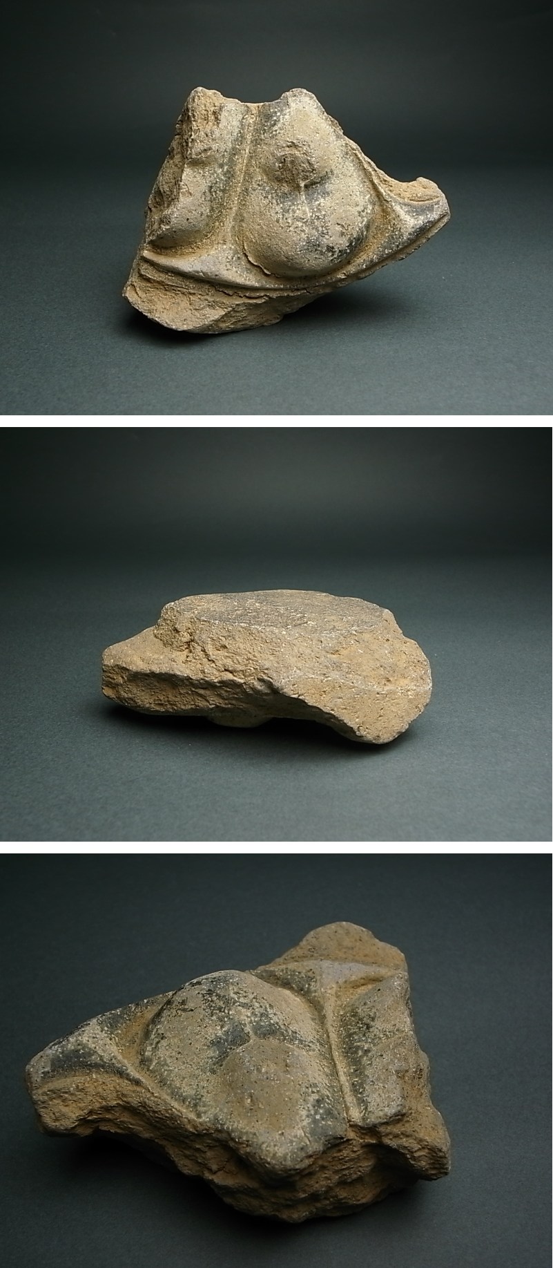 長谷雄堂 - 多賀城瓦 三種 | 古美術品専門サイト fufufufu.com