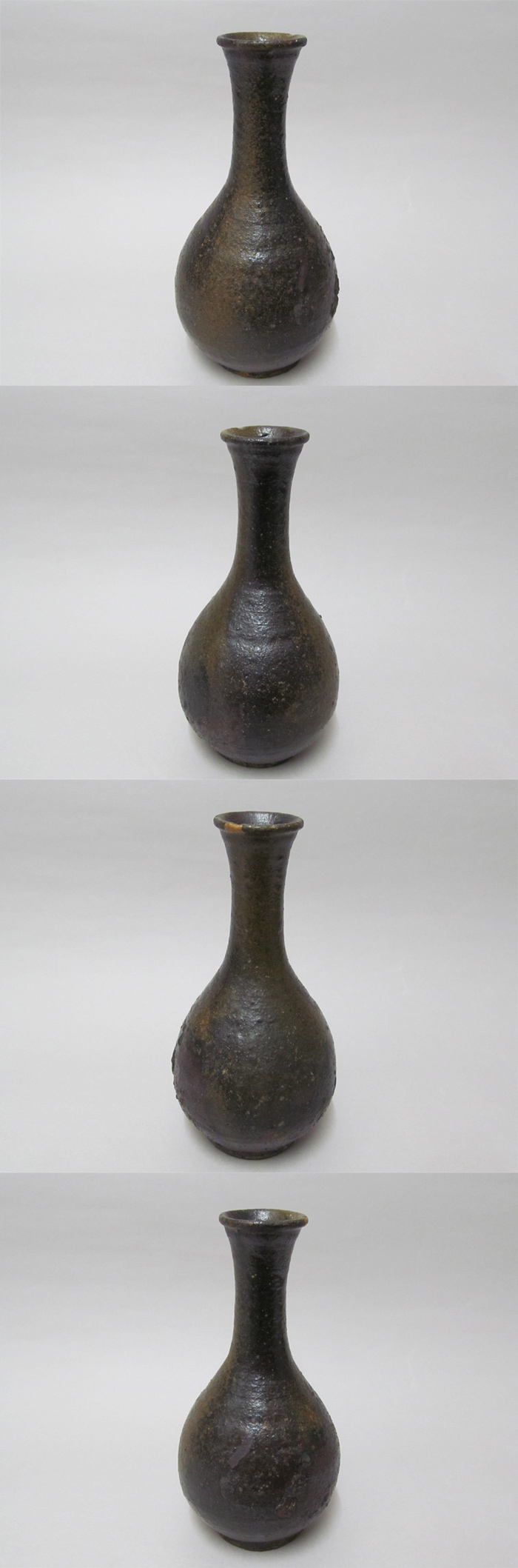 古美術 観宝堂 - 喜名焼焼締黒釉徳利 | 古美術品専門サイト fufufufu.com