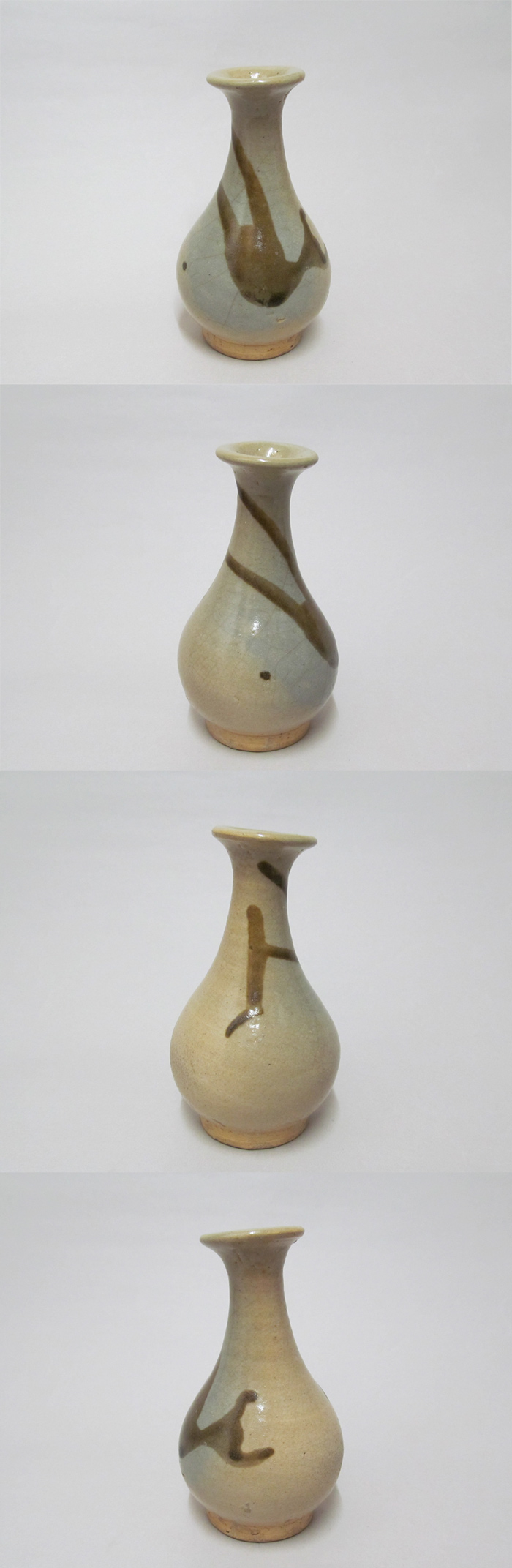 古美術 観宝堂 - 壺屋(湧田)焼灰釉飴釉徳利 | 古美術品専門サイト