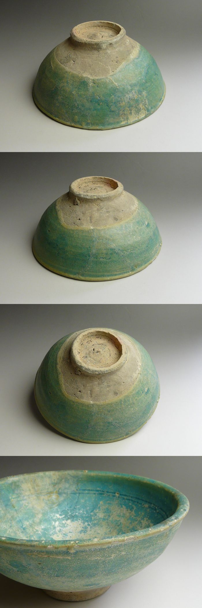 古美術 猫 - ペルシャ青釉刻文銀化鉢 | 古美術品専門サイト fufufufu.com