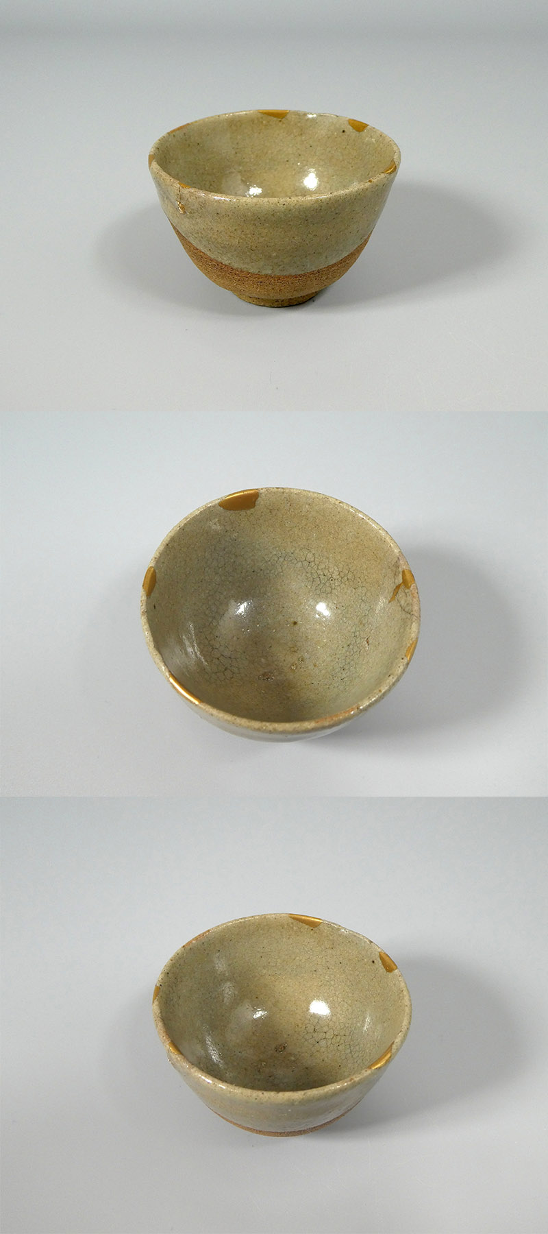 お値下げ】骨董 無地唐津 平盃(向付)欠け有り 【公式通販】