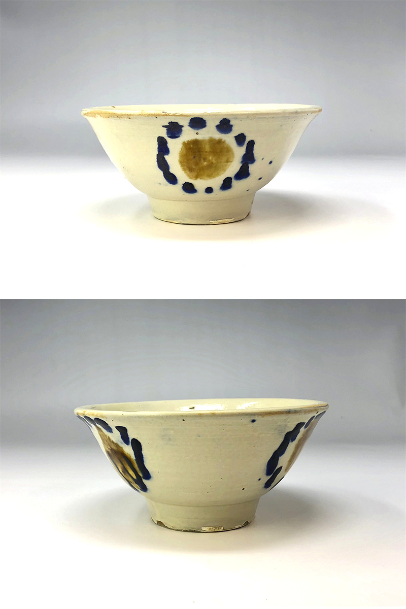 古美術 吉戸 - 壺屋焼白化粧茶碗 | 古美術品専門サイト fufufufu.com