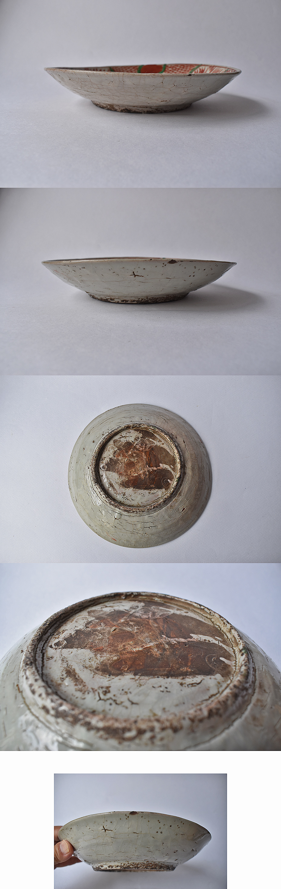 778『呉須赤絵 鳳凰 角皿』 /骨董品 古美術 古玩 アンティーク 【公式