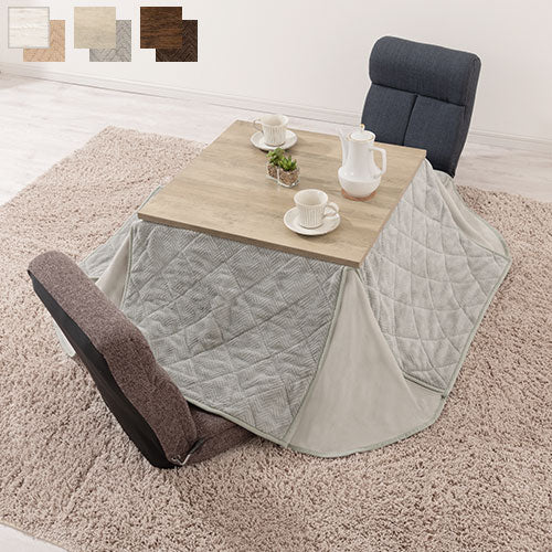 掛け布団付き折れ脚こたつ 68×68cm テーブル こたつ おしゃれ ぼん家具